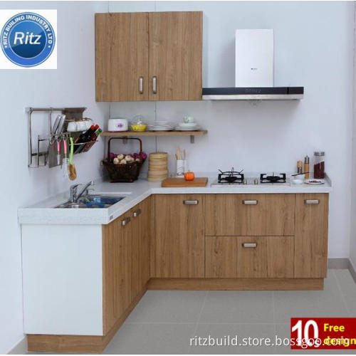 Solid Wood Kitchen Furniture MFC Mini Kitchen Cabinet for Kitchen House